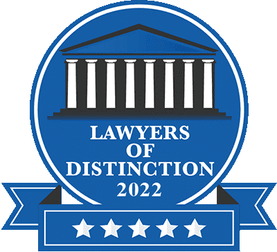 Lawyers of distinction 2022 badge